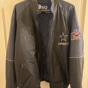 Cowboys Black Leather Jacket